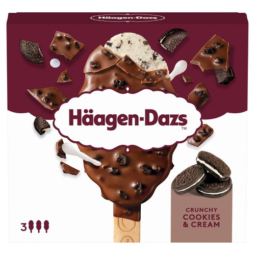 Haagen-Dazs Crunchy Cookies and Cream Ice Cream Stick