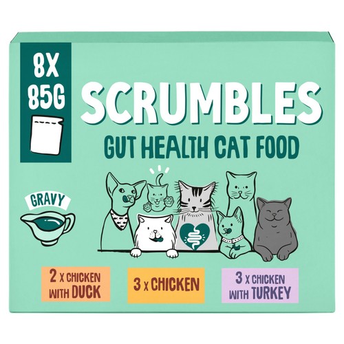 Scrumbles Grain Free Wet Cat Gravy Pouch Selection