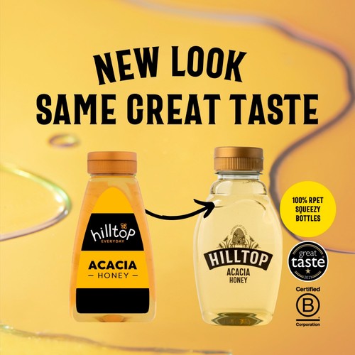 Hilltop Honey Organic Acacia Squeezy