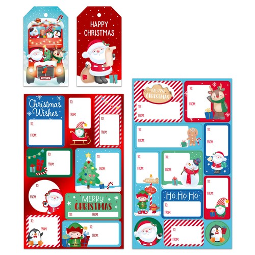 Christmas Gift Tag Set 55 pack