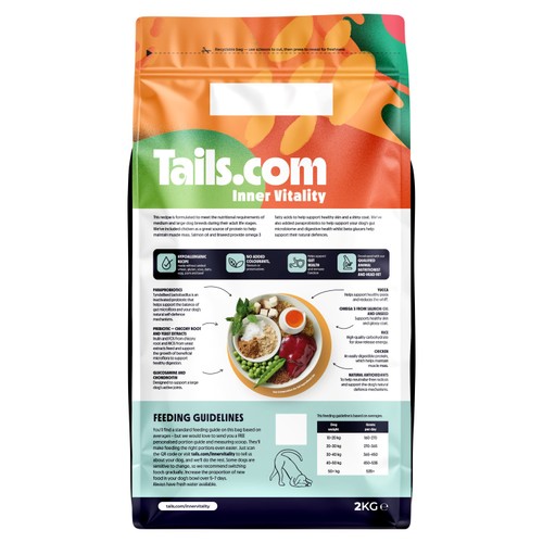 Tails.com Inner Vitality Medium & Large Adult Dog Dry Food Chicken