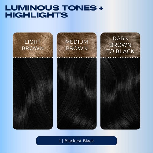 Clairol Nice'n Easy Creme Permanent Hair Dye 1 Blackest Black