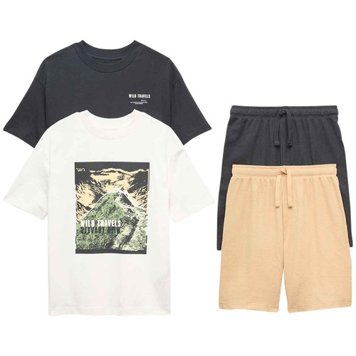 M&S Outdoor Travel Shortie, 6-7 Years, Black