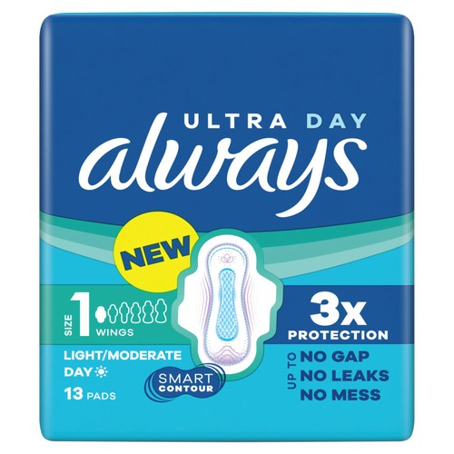 Always Sanitary Towels Ultra Normal (Size 1) Wings
