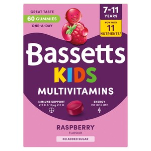 Bassetts Kids Multivitamin Gummies 7-11 years Raspberry x 60