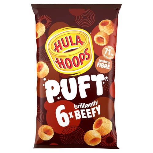 Hula Hoops Puft Beef Multipack Crisps