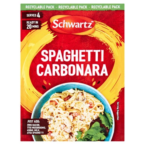 Schwartz Spaghetti Carbonara Recipe Mix