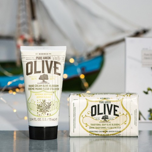 Korres Natural Pure Greek Olive & Olive Blossom Soap, Vegan