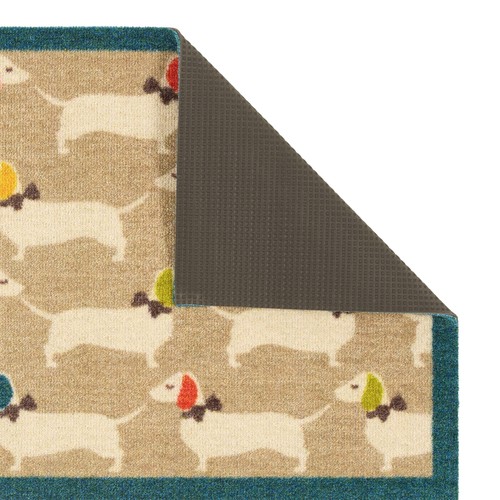 Howler & Scratch Bright Doggie Patterned Mat, 50x75cm