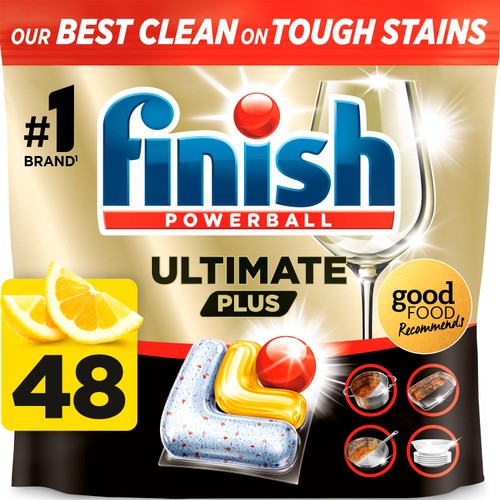 Finish Ultimate Plus All In One Lemon Dishwasher Tablets Lemon