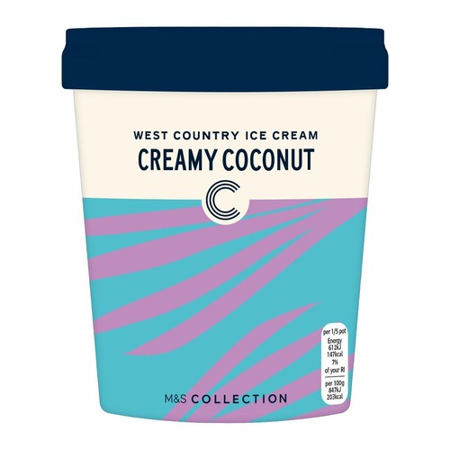 M&S West Country Coconut Luxury Ice Cream