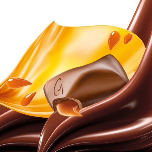 Galaxy Smooth Caramel & Milk Chocolate Block Bar Vegetarian