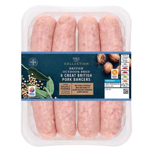 M&S Collection 8 Great British Pork Bangers