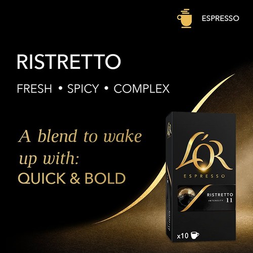 L'OR Ristretto Coffee Pods x10 Intensity 11