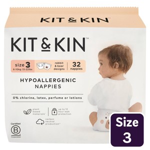 Kit & Kin Hypoallergenic Nappies Size 3 (6-10kg)