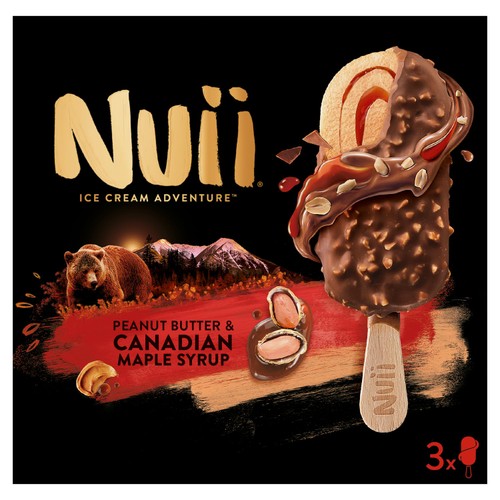 Nuii Peanut butter and Canadian Maple Syrup Ice Cream