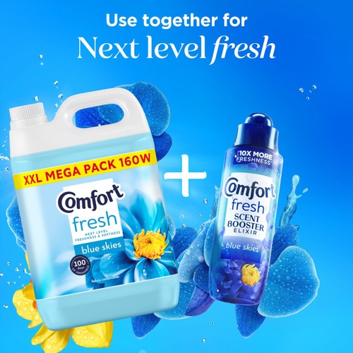Comfort Fresh Fabric Conditioner Blue Skies 160 Washes