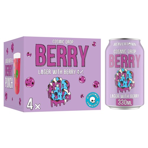 Beavertown Cosmic Drop Berry 4.0% 4x330ml