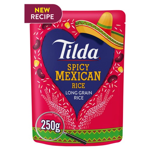 Tilda Microwave Spicy Mexican Long Grain Rice