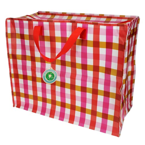 Rex London Pink Gingham Jumbo Storage Bag