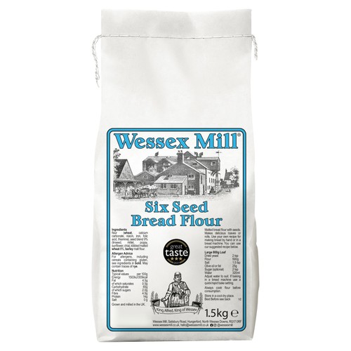 Wessex Mill Six Seed Bread Flour, 1500g Wessex Mill Six Seed Bread Flour, 1500g