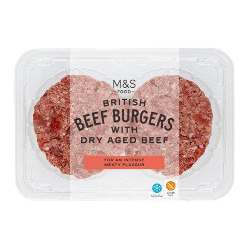 M&S Grill 2 Beef Burgers