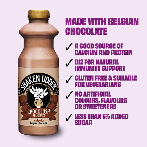 Shaken Udder Chocolush Chocolate Flavoured Milkshake