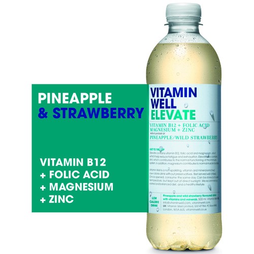 Vitamin Well Water Elevate Pineapple & Wild Strawberry