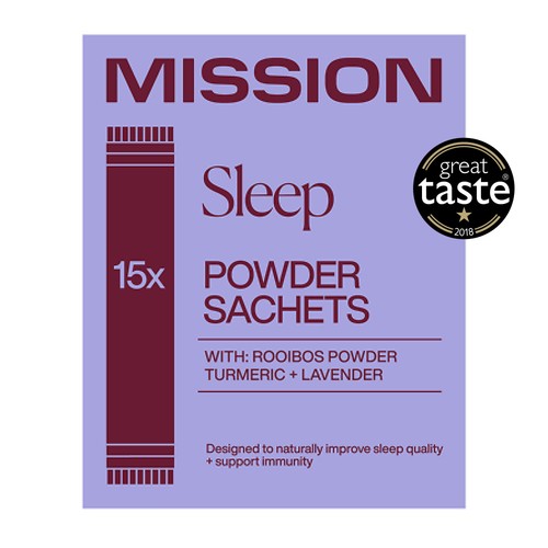 MISSION Sleep Rooibos Powder Sachets with Turmeric + Lavender