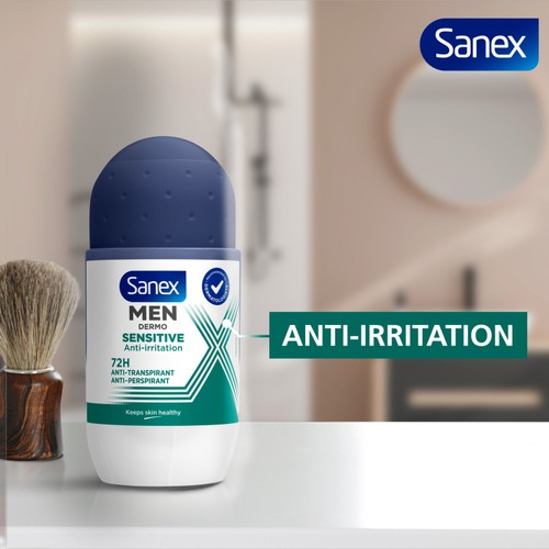 Sanex Men Sensitive Antiperspirant Roll-On Deodorant