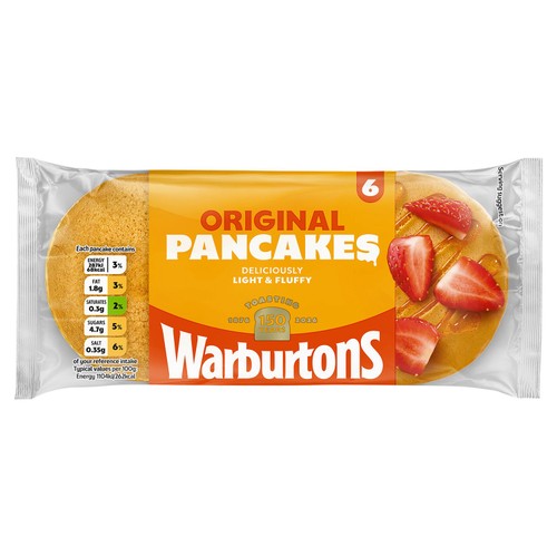 Warburtons Soft & Sweet Pancakes