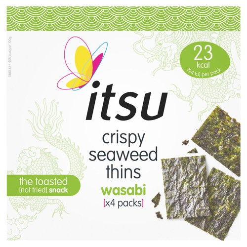Itsu Wasabi Crispy Seaweed Thins Multipack