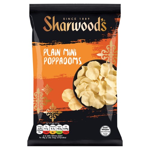 Sharwoods Mini Poppodums Sharing Bag