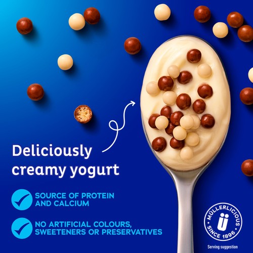 Muller Corner Vanilla Yogurt with Chocolate Balls