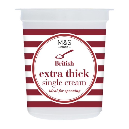 M&S British Extra Thick Single Cream