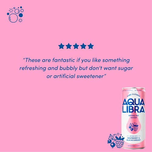 Aqua Libra Raspberry and Blackcurrant Infused Sparkling Water
