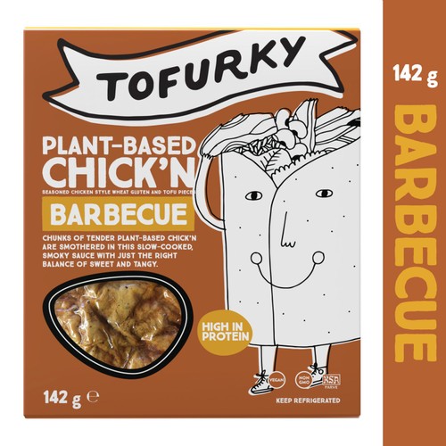 Tofurky Plant Based Chick'n Barbecue Pieces, Vegan