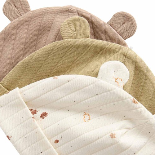 M&S Leaf Hats, 0-6 Months, Sand