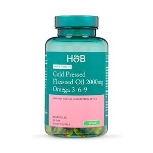 Holland & Barrett Cold Pressed Flaxseed Oil 2000mg Omega 3-6-9