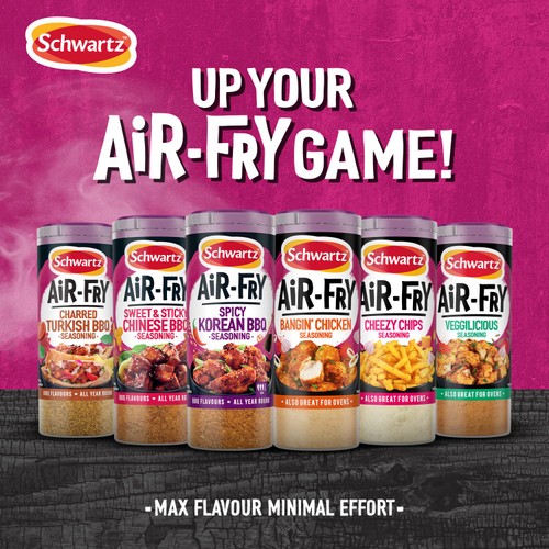 Schwartz Air Fryer Charred Turkish BBQ Seasoning Drum