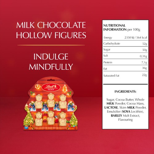 Lindt Chocolate Bear Tree Decorations