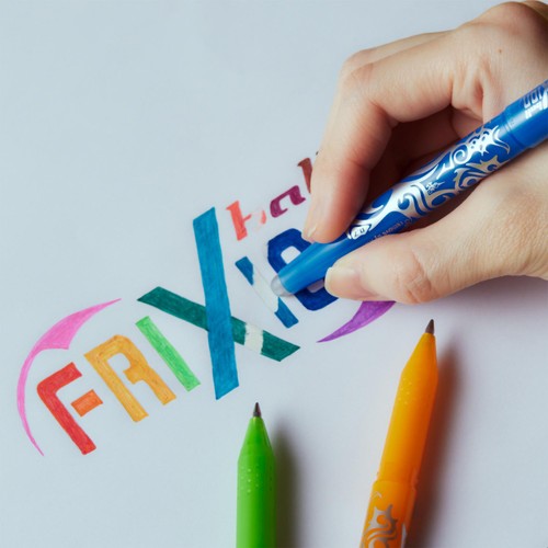 Pilot FriXion Ball Medium Line Single Pen + 3 Refills - Black