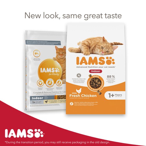 IAMS 1+ Years Indoor Dry Cat Food Chicken Ocado