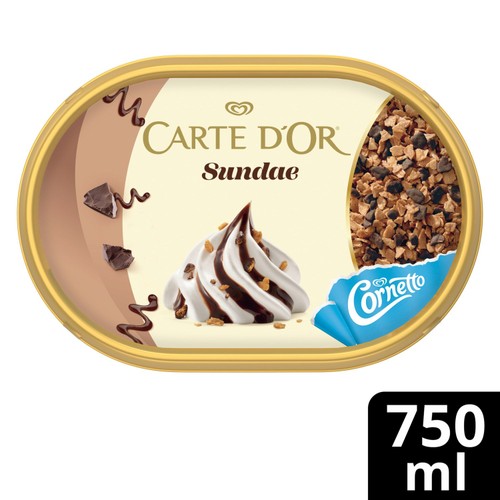 Carte D'or Sundae Chocolate Ice Cream Tub