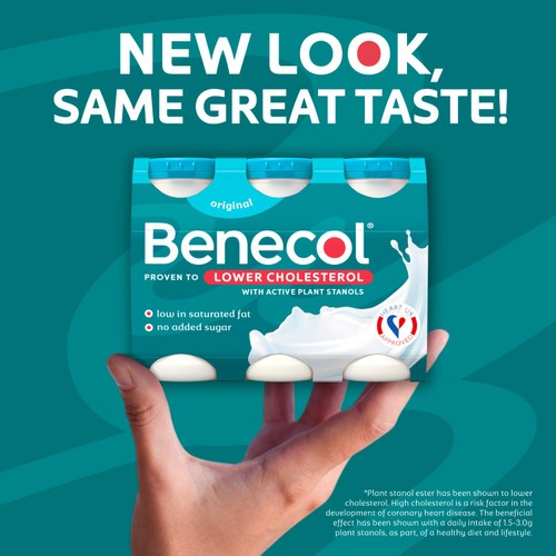Benecol Cholesterol Lowering Original Yoghurt Drink No Added Sugar