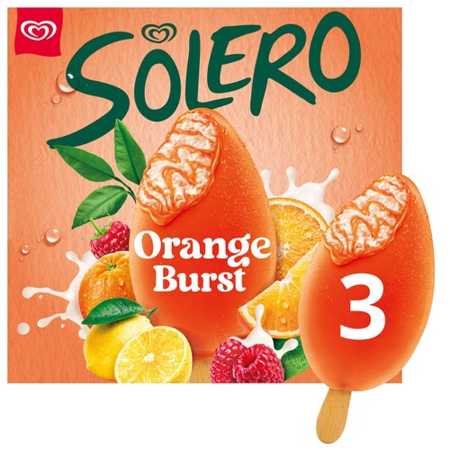 Solero Orange Burst Ice Cream Sticks