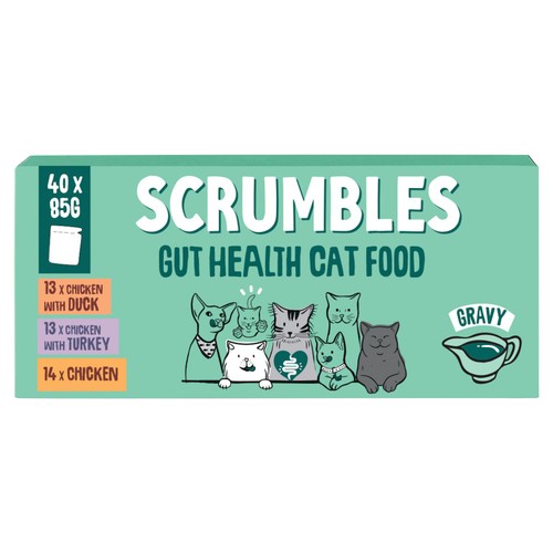 Scrumbles Grain Free Wet Cat Gravy Pouch Selection
