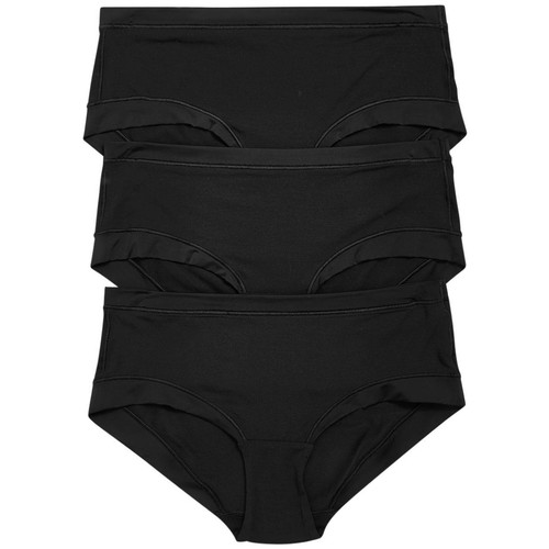 M&S  Modal Low Rise Shorts, 3 Pack, 18, Black