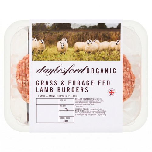 Daylesford Organic Lamb & Mint Burgers