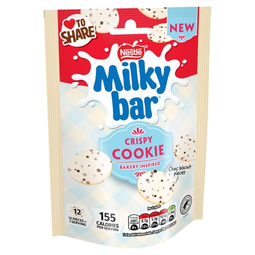 Milkybar Buttons Crispy Cookie White Chocolate Sharing Bag